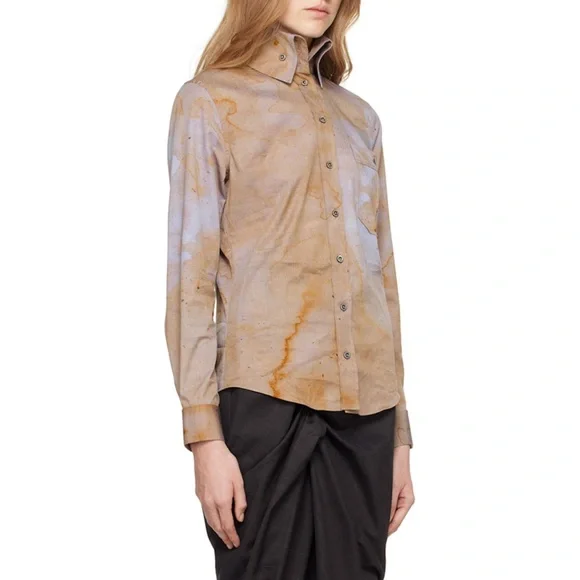 VIVIENNE WESTWOOD Capsule Brown Classic Krall Shirt - Picture 2 of 16